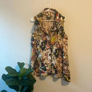 For Cynthia linen blend tunic